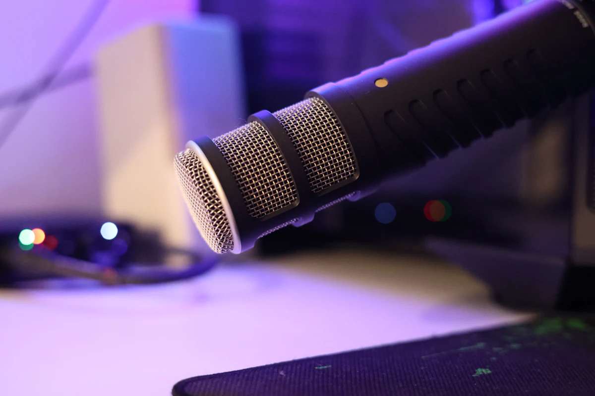 A microphone ready to record an expert’s answers